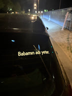 Babamın adı yeter.