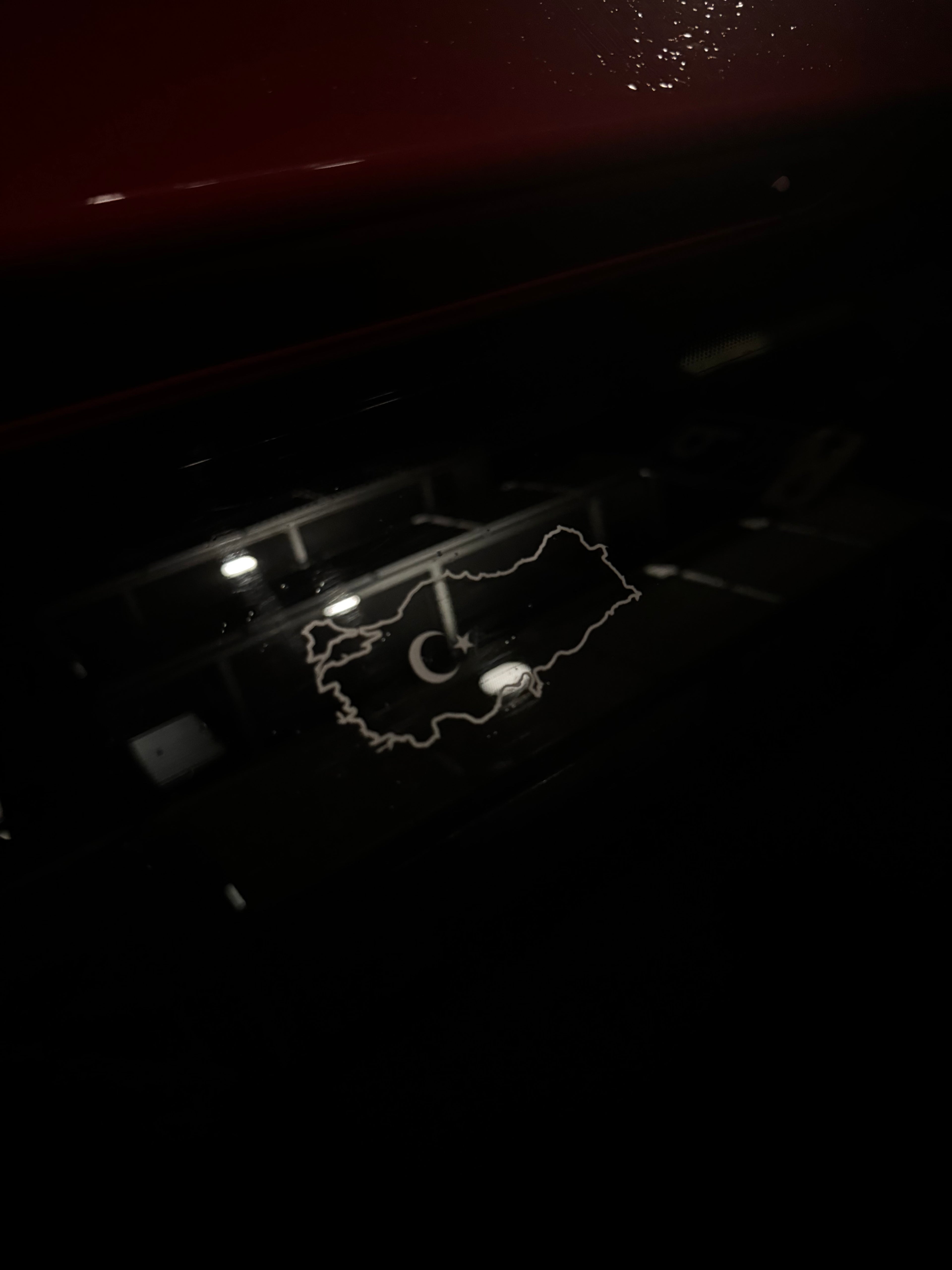 Turkiye vlag in kaart sticker